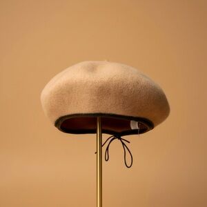 Classic Tan Wool Beret